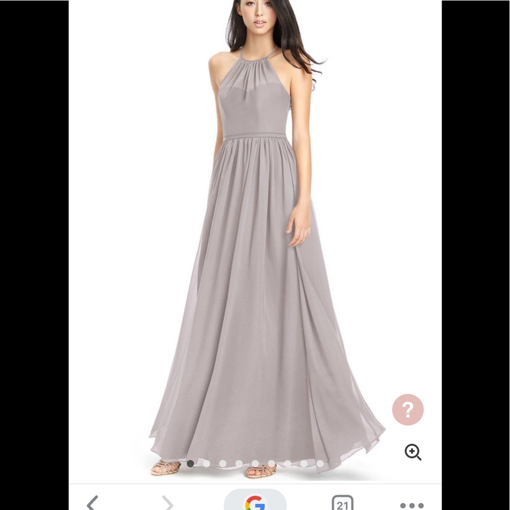 Azazie bridesmaid dress in dusk